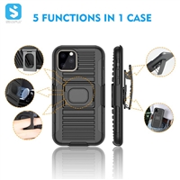 5 in 1 belt clip phone case for iPhone 11 Pro 2019  5.8"